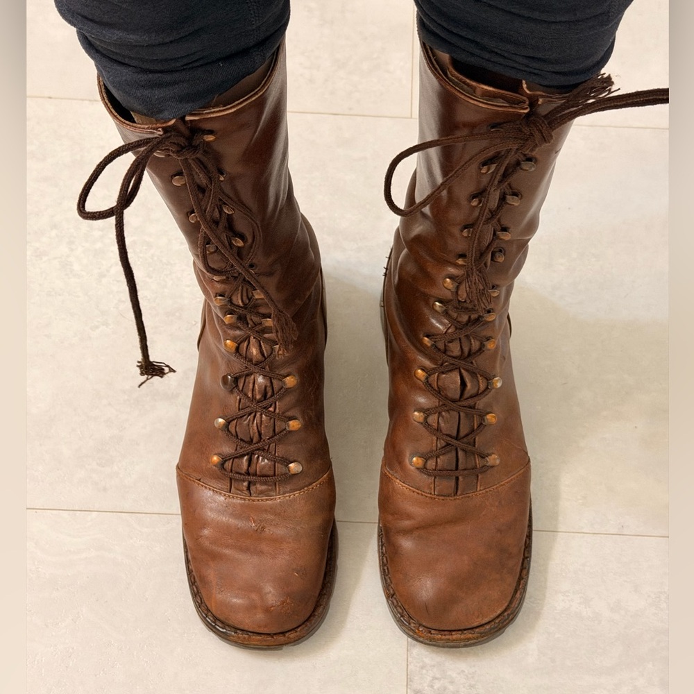 Women’s Martini Osvaldo Lace Up Leather Boots with Pirelli soles